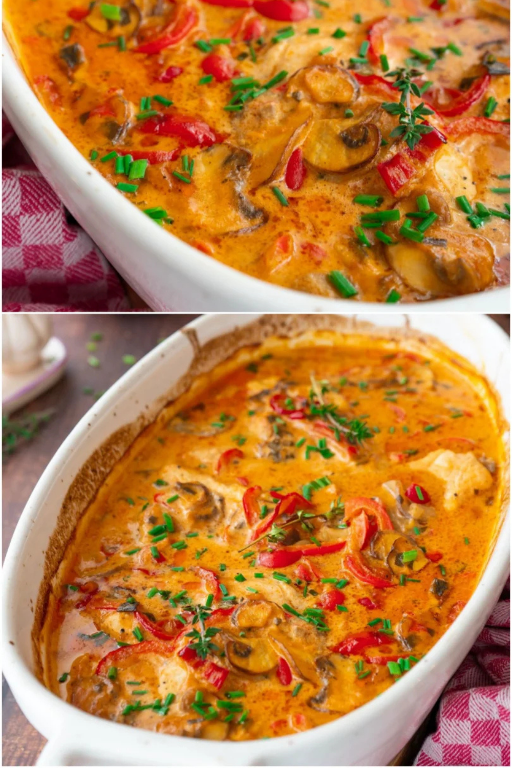 Schlemmer-Hähnchen in Paprika-Rahm-Soße