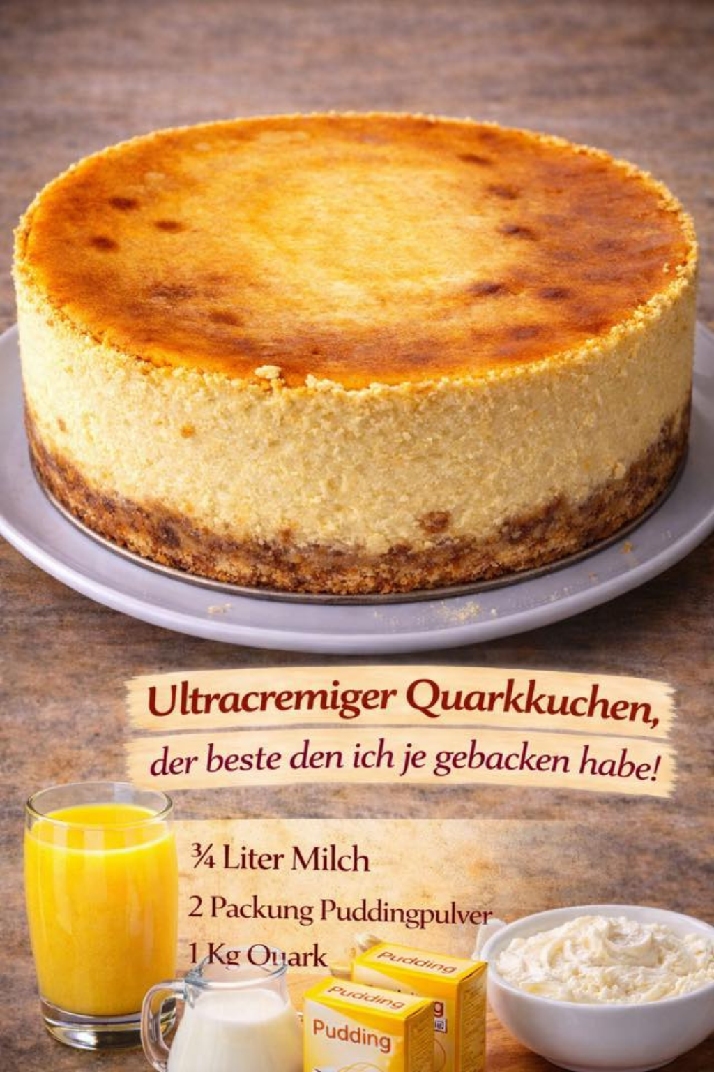 Hammermäßig – der beste ever: Quarkkuchen mit Suchtpotenzial