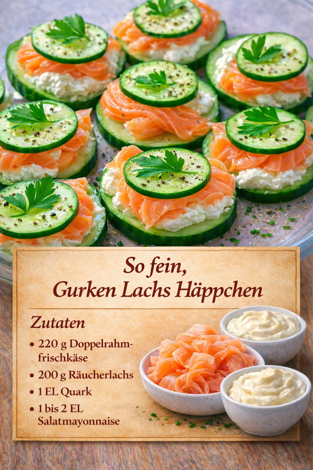 Verführerische Gurken-Lachs-Häppchen – Leicht, edel & unglaublich lecker