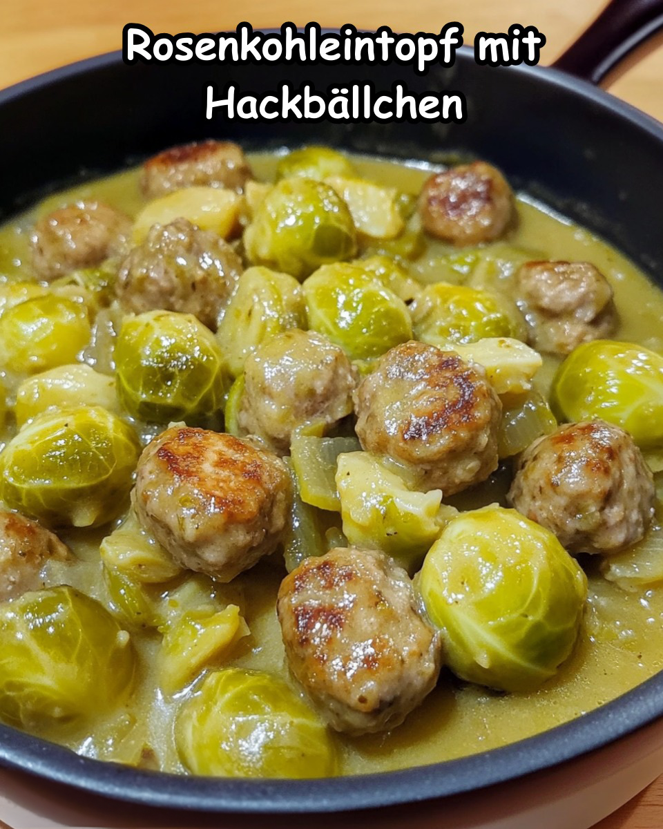 Omas Herzhafter Rosenkohleintopf mit Hackbällchen: Ein Wohlfühlrezept für kalte Tage