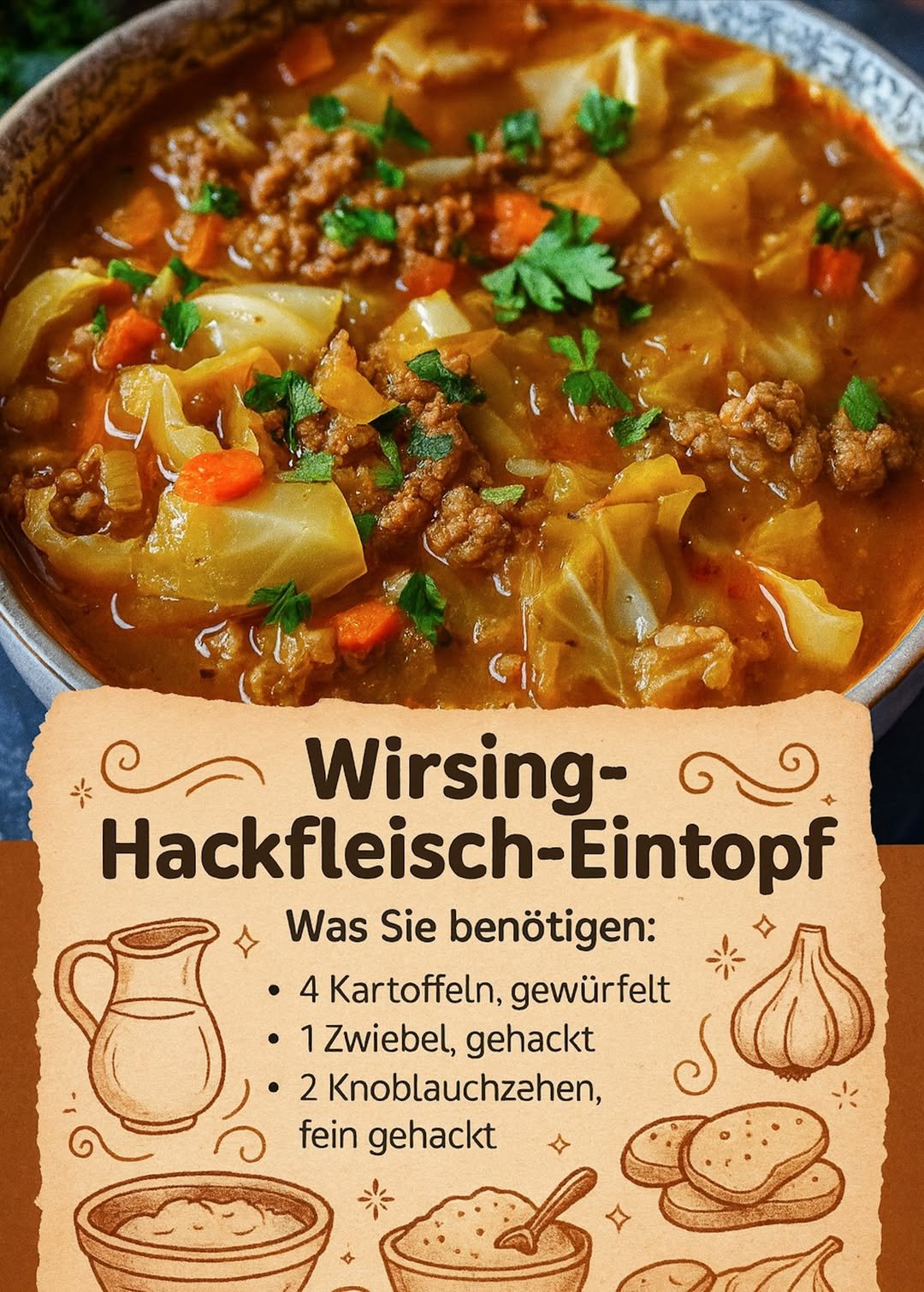 Dieser Wirsing-Hackfleisch-Eintopf wärmt dich bis ins Herz