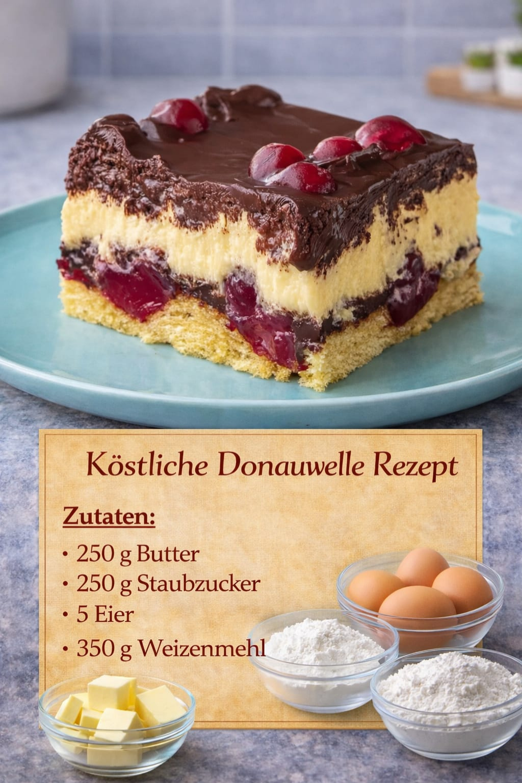 Klassische Donauwelle: Das beste Rezept für den Kult-Kuchen