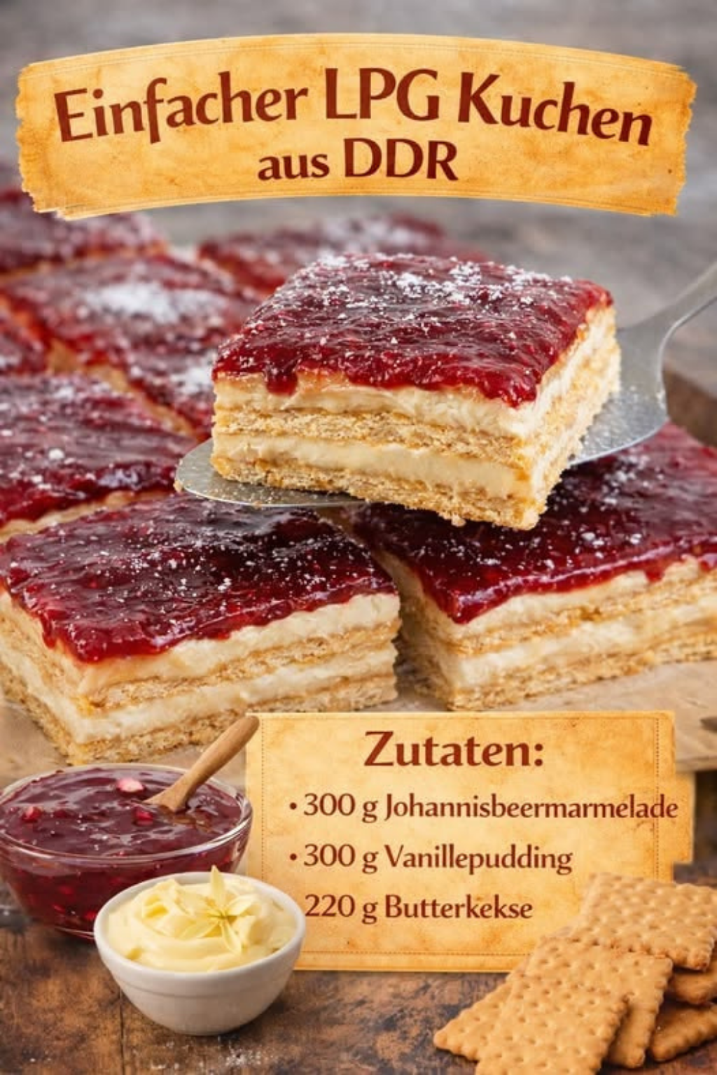 Original DDR LPG-Kuchen: Das einfache Rezept wie früher