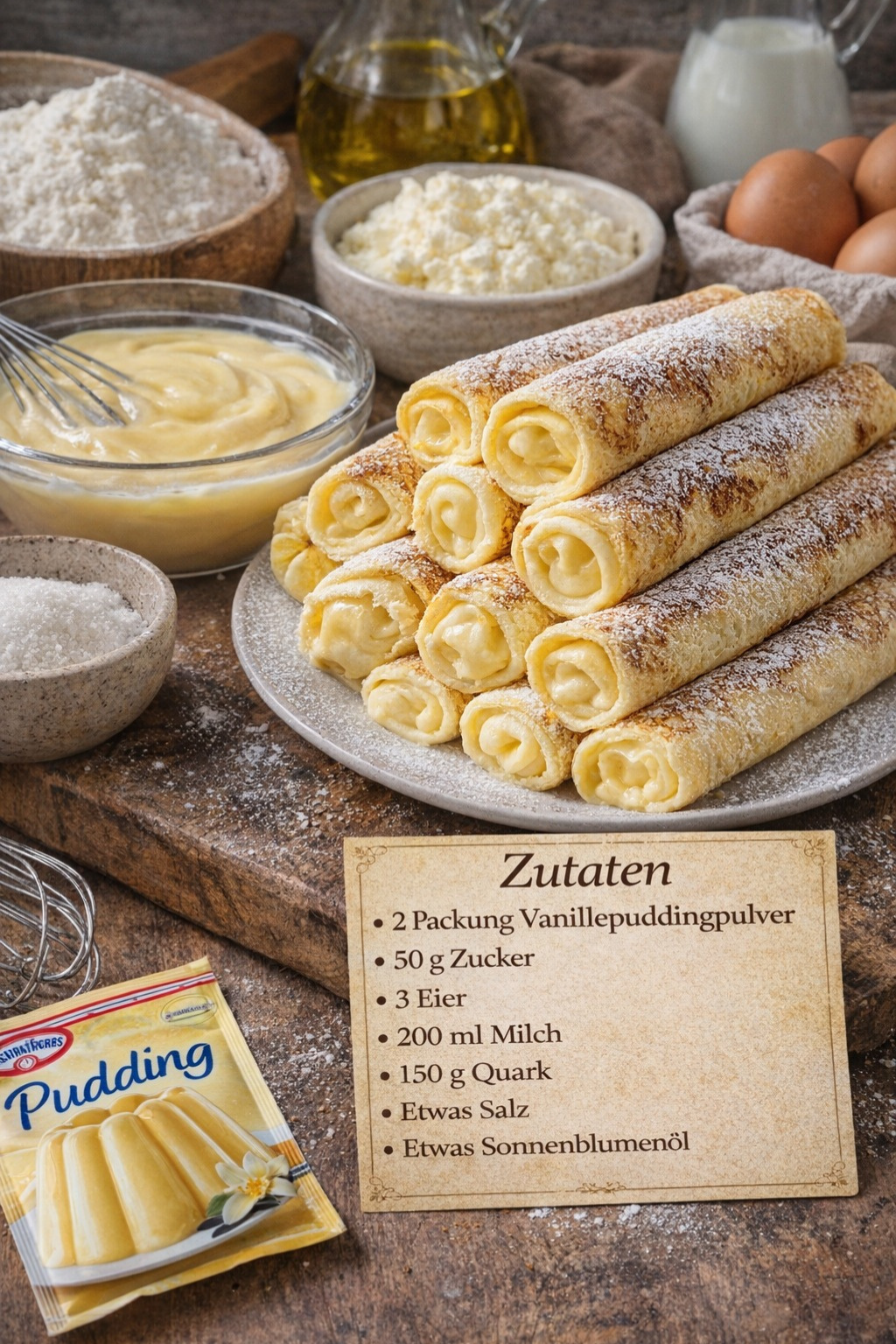 Quark-Vanille-Pfannkuchen in 5 Minuten: Fluffig & Schnell