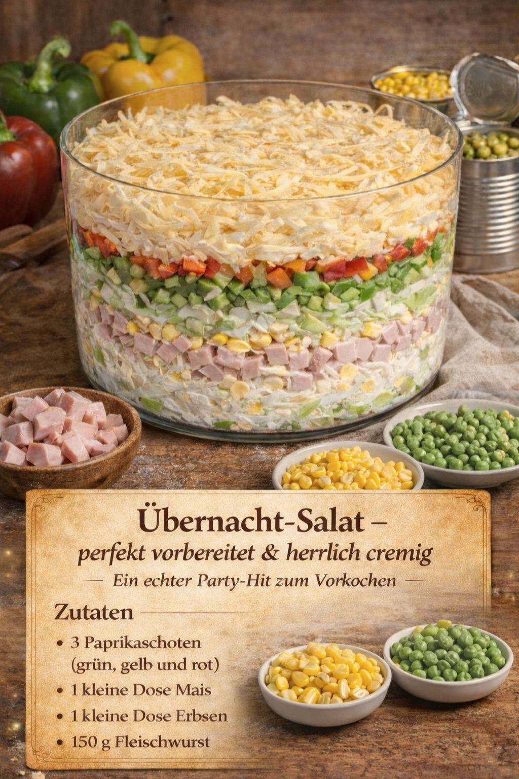 Übernacht-Salat: Das perfekte Rezept zum Vorbereiten