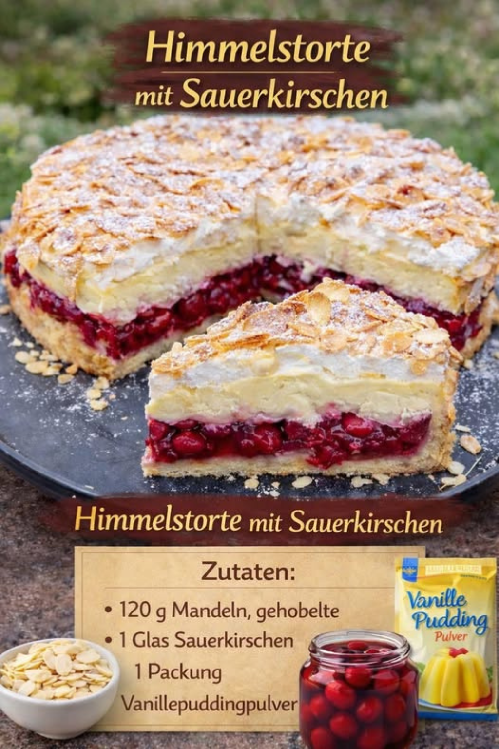 Suchtfaktor 100 – Himmelstorte mit Sauerkirschen!