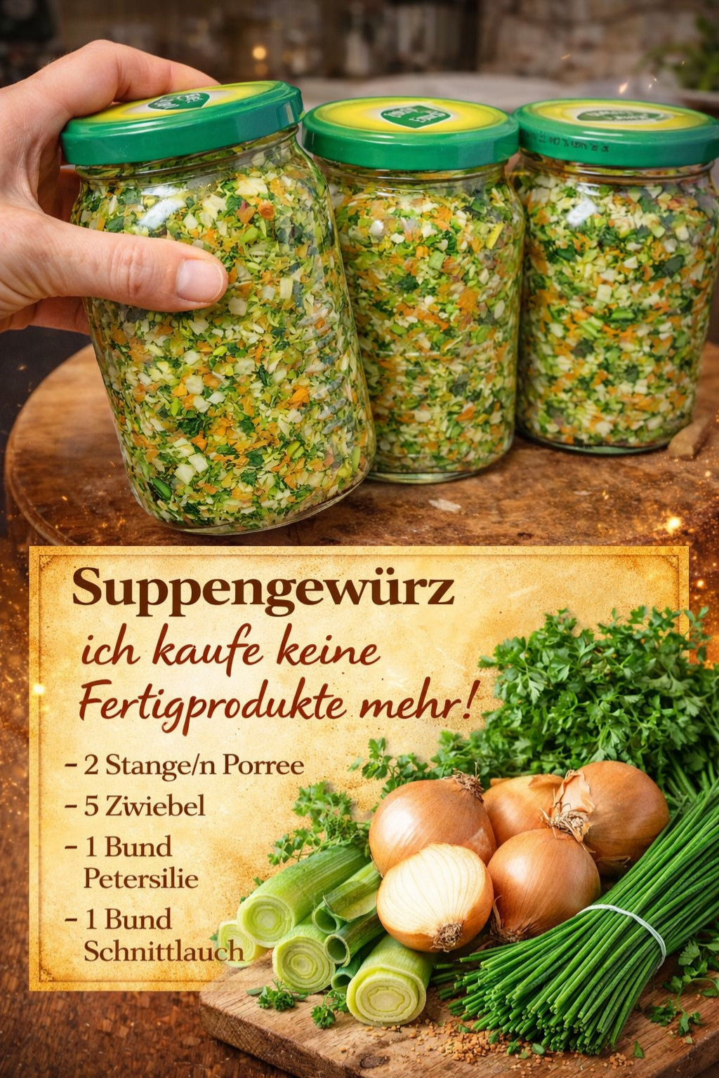 Hausgemachte Gemüse-Kräuterwürze – natürlicher geht’s nicht!