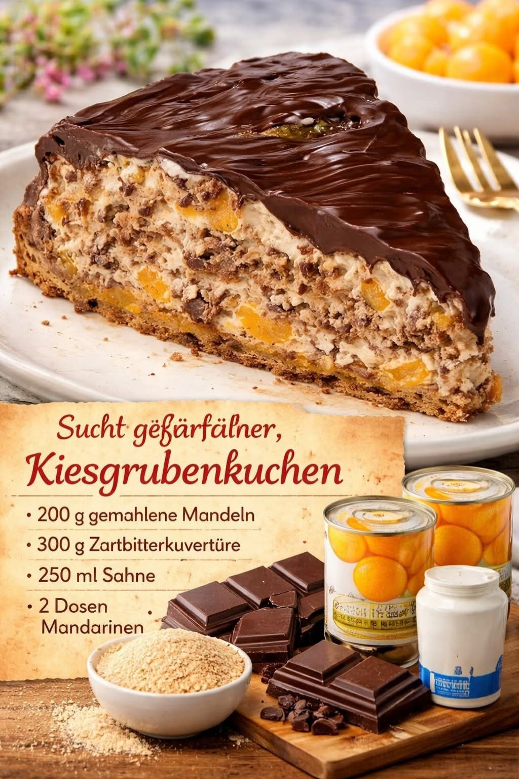 Kiesgrubenkuchen Rezept klassisch