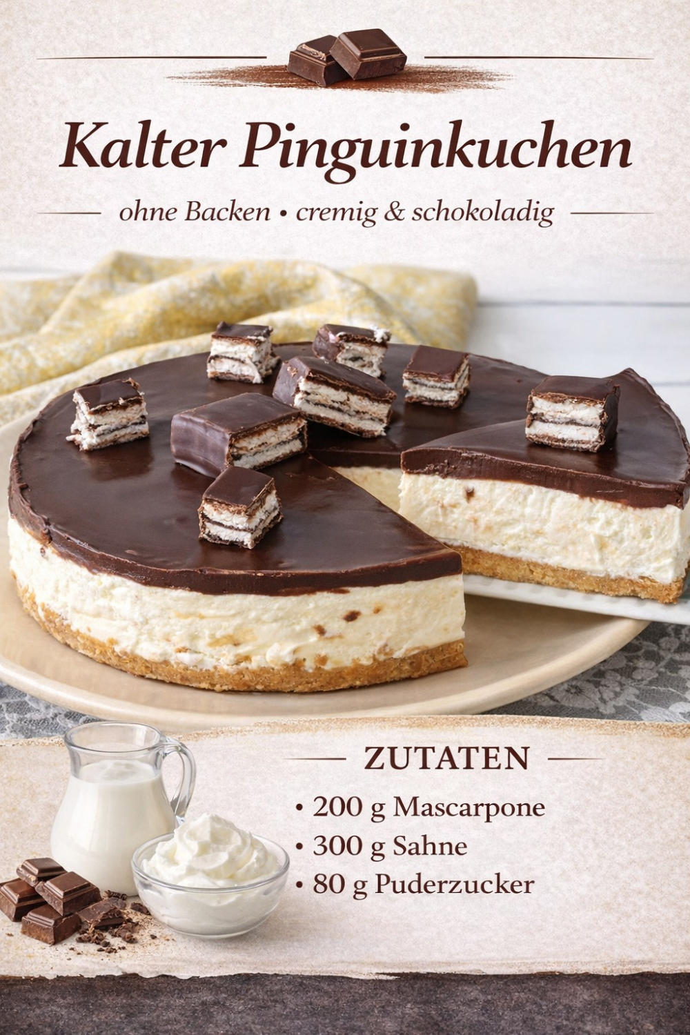 Kalter Pinguinkuchen Rezept: Wie das Original!